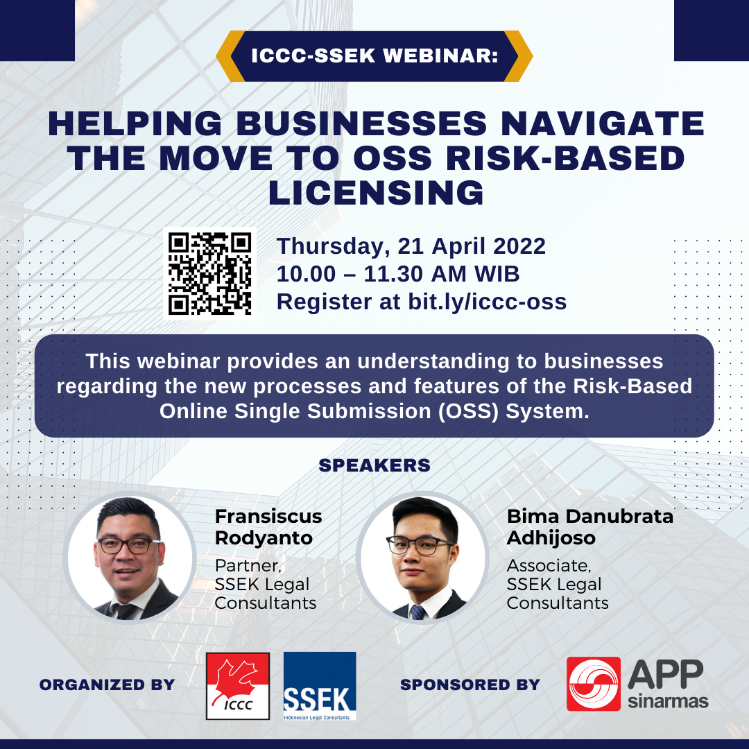 ICCC-SSEK Webinar Helping Businesses Navigate the Move to OSS Risk-Based Licensing