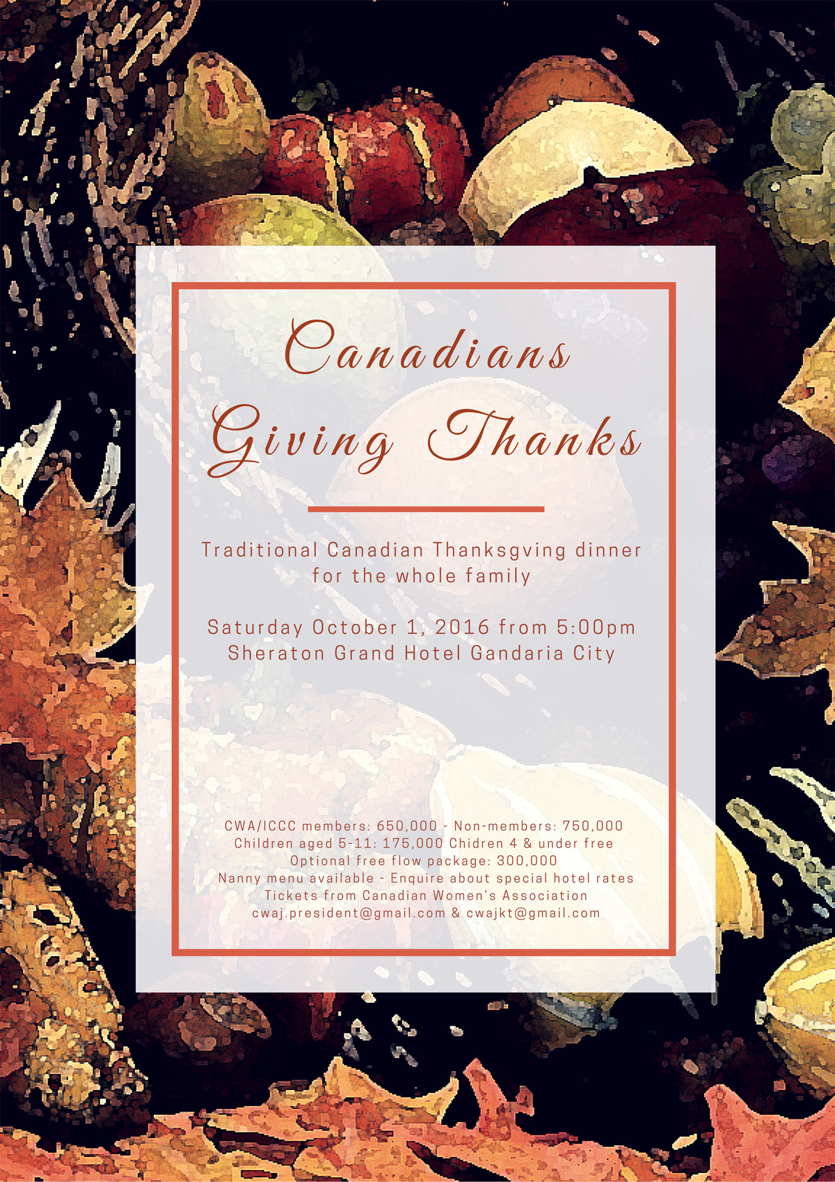 CANADIANS GIVINGTHANKS